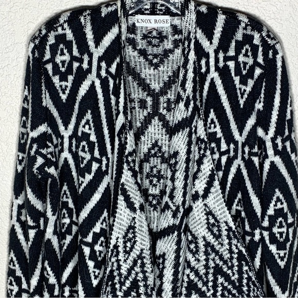 Knox Rose open front waterfall cardigan size medium - Picture 3 of 7